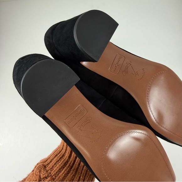 Franco Sarto Salino Square Toe Pumps Womens 10M Black Suede Block Heel NEW main image 9